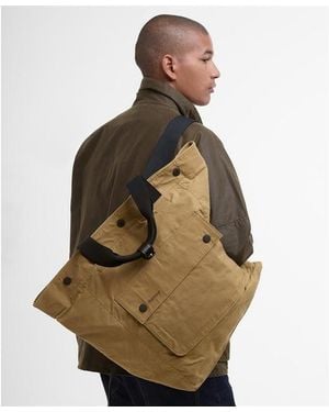 Barbour Transport 3 Way Tote Bag - Brown