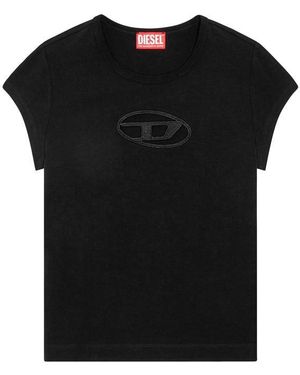 DIESEL T Angie Oval D T Shirt - Black