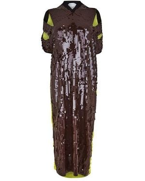 Bottega Veneta Knitted Dress - Brown