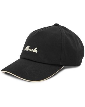Moncler Logo Baseball Cap - Black