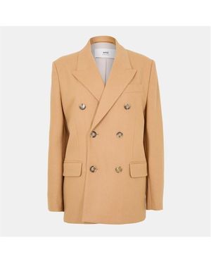 Ami Paris Tailored Blazer - Natural