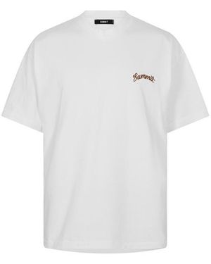 Summit Chainstitch Oversized T-Shirt - White