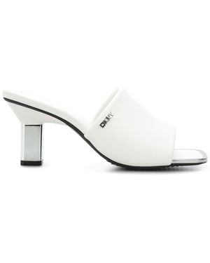 DKNY Kaye Sandal Mules - White
