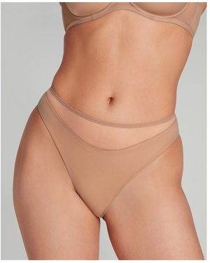 Agent Provocateur Lucky High Leg Brief - Natural