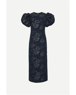 ROTATE BIRGER CHRISTENSEN Dress With Puff Sleeves - Blue