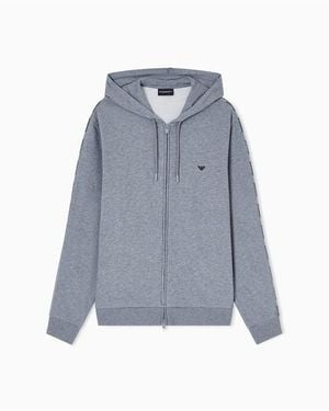 Emporio Armani Zip Hoodie - Blue