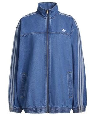 adidas Originals Firebird Denim Tracksuit Top - Blue