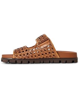 Miu Miu Flat Sandals - Brown