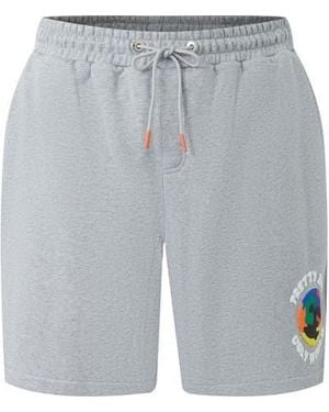 PRETTY BOY UGLY WORLD Cotton 4 Pockets Fleece Jogger Shorts - Grey