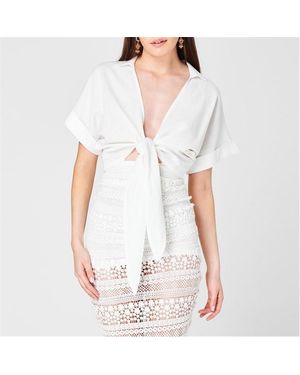 JBQ Chiara Linen Top - White