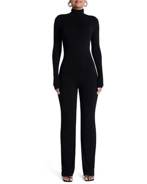 Naked Wardrobe Sculpt Straight Leg Jumpsuit - Black