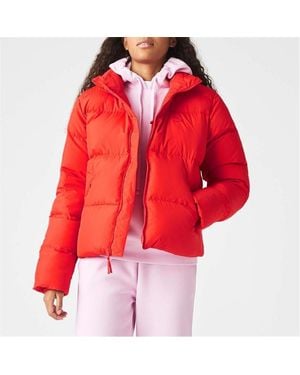 Lacoste Collapsible Taffeta Padded Jacket - Red