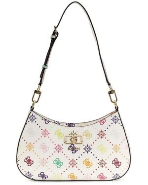 Guess Emelie Top Zip Shoulder Bag - Multicolour