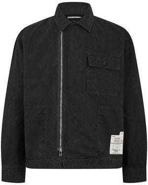 Neighborhood Long Sleeve Plain Shirt - Black