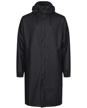 Rains Fishtail Parka Black - Blue