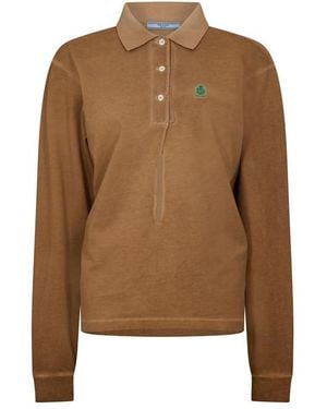 Prada Long Sleeve Plain Shirt - Brown