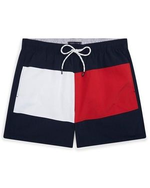Tommy Hilfiger Archive Medium Drawstring Swim Shorts - Red