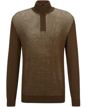 BOSS Ofilato Turtle Neck Jumper - Green