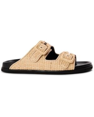 BOSS Freyah Slider Slippers - Natural