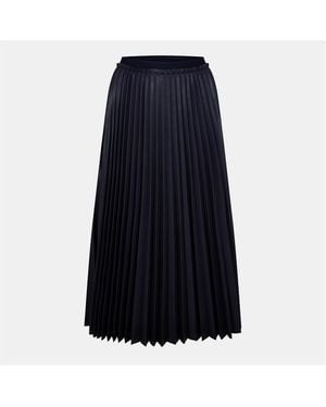Ted Baker Lthr Pleat Skrt - Blue