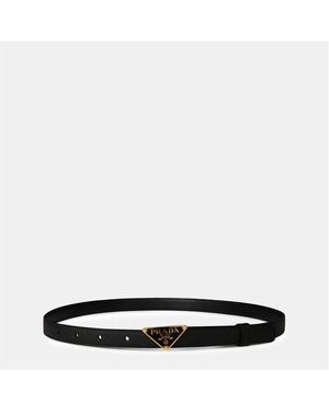 Prada Triangle Logo Belt - Black