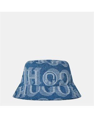 HUGO Adalyn Lasered Bucket Hat - Blue