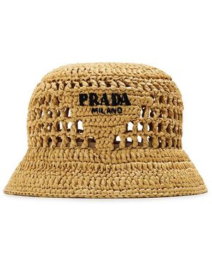 Prada Crochet Bucket Hat - Metallic
