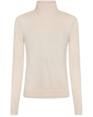 BOSS Baldebert E Turtle Neck Jumper - White