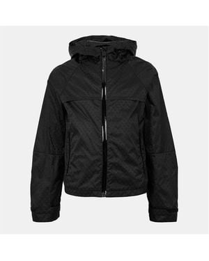 McQueen Alex Kick Technical Fabric Adjustable Hood Rain Anorak - Black