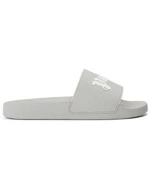 Palm Angels Pool Sliders - White
