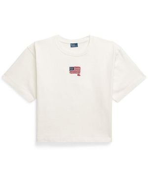 Polo Ralph Lauren Flag Regular Fit T-Shirt - White