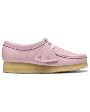 Clarks Moc Toe Formal Shoes - Pink