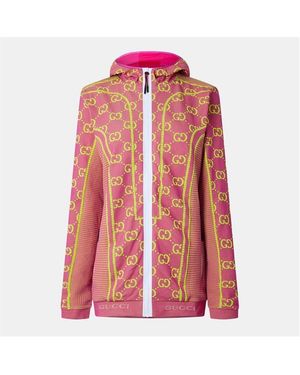 Gucci Zip Hoodie - Pink
