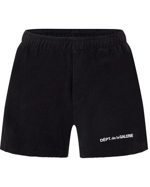 GALLERY DEPT. Fleece Jogger Shorts - Black