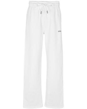 Off-White c/o Virgil Abloh Arrow Fleece Closed Hem Joggers - White
