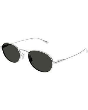 Saint Laurent Designer Round Uv Protection Sunglasses - Grey