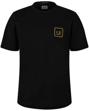 CP COMPANY METROPOLIS Logo Graphic T-shirt - Black