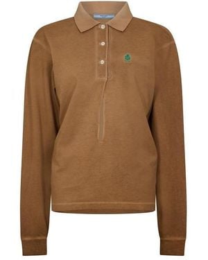 Prada Long Sleeve Plain Shirt - Brown