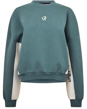 Red Run Skyline Crew Neck Jumper - Blue