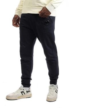 C.P. Company Light Fleece Lens Tracksuit Bottoms - Black