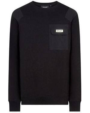 Mallet Crew Neck Sweatshirt - Black