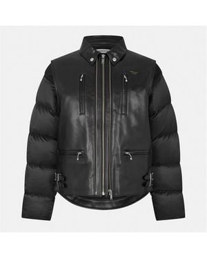 Undercover Leather Contemporary Cut Jacket - Black
