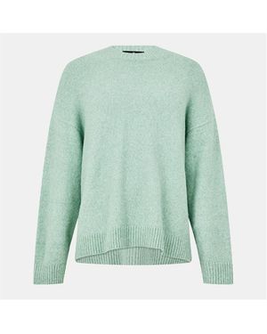 Represent Crew-Neck Ribbed Crew Sweatshirt - Green