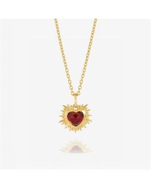 Rachel Jackson Jan Birth Pendant Necklace - Metallic