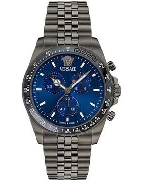 Versace Stainless Steel Quartz Analogue Watch - Blue