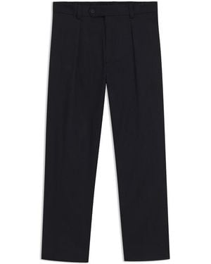 BOSS Beckham X Tailored Cotton Stretch Suit Trousers - Blue