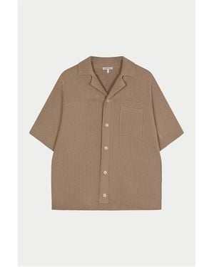The Couture Club Patterned Short Sleeve Shirt - Natural