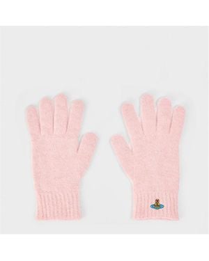 Vivienne Westwood Viv Fluffy Gloves - Pink