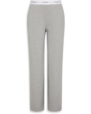Calvin Klein Open Hem Jersey Joggers - Grey