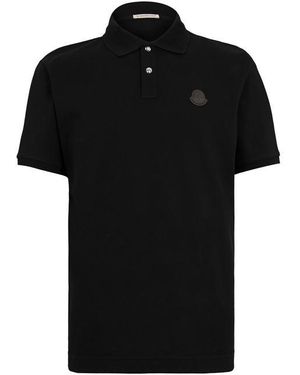 Moncler Short Sleeve Polo Shirt - Black